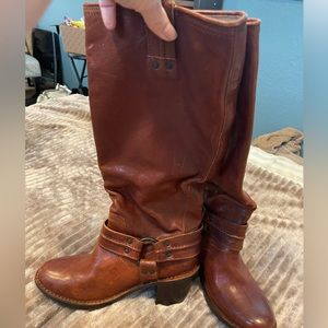 Tall leather Frye boots